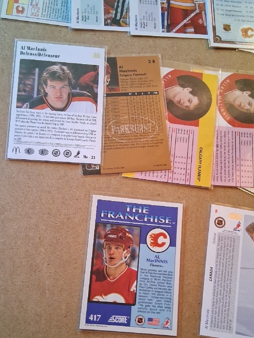 Al MacInnis Hockey Cards - Red & White - Picture 10 of 11